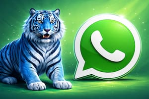 Cómo activar el "modo tigre azul" de WhatsApp