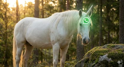 Cómo activar el "modo unicornio blanco" de WhatsApp