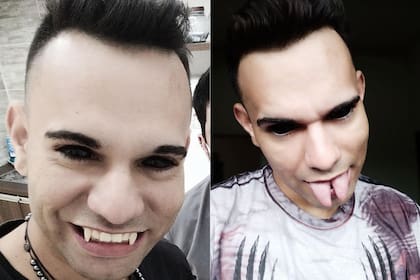 Como amante de los programas de televisión inspirados en demonios y vampiros, Jason Luiz da Silva se propuso ser igual a uno de sus personajes favoritos