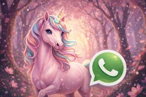 Cómo activar el "modo unicornio rosa" de WhatsApp