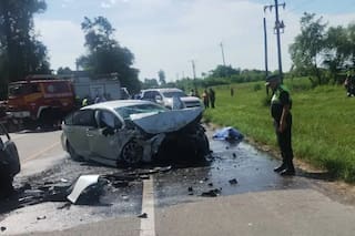 Un hombre murió y tres personas resultaron heridas tras un choque en la ruta 307