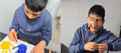 Como en la foto, casi siempre estoy pintando