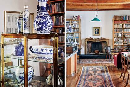 Como en todos los espacios, aquí también se cuela lo actual, esta vez de la mano de las lámparas de diseño. Pero lo que prima en el estudio es la custodia de la tradición de esta fantástica finca.