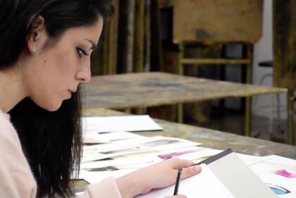 Patti se incorporó como ilustradora y ahora diseña.