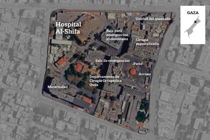 Cómo es el complejo del hospital Al-Shifa en Gaza