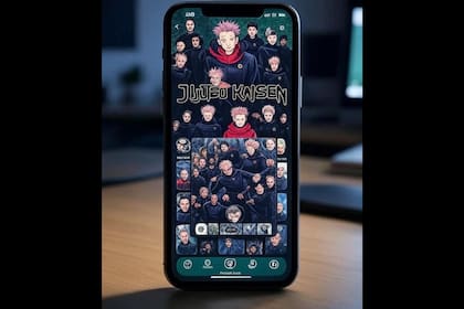 Cómo es el "modo Jujutsu Kaisen" en WhatsApp