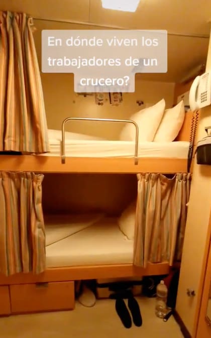 ¿Cómo es un cuarto a bordo de un crucero?
