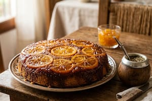 Cómo hacer la torta invertida de naranja, un clásico para el mate de la tarde