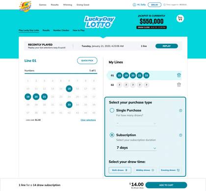 Cómo Jugar al Lucky Day Lotto (Créditos: Lotería de Illinois)