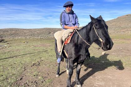 Como la familia de Noel. no tiene auto en este momento, solo pueden trasladarse a caballo