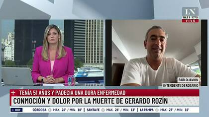Como lo hizo en LN+, Pablo Javkin, intendente de Rosario volvió a recordar a su amigo Gerardo Rozín, esta vez en América, en el ciclo Es por ahí