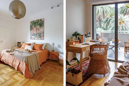 Como parte de la reforma que trajo luz a toda la planta, la puerta y la ventana que daban a la terraza se reemplazaron por aberturas más grandes y se eliminó la persiana.