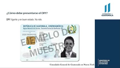 Como parte de los requisitos para sacar el pasaporte de Guatemala en EE.UU., se debe presentar el DPI en buen estado