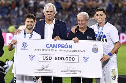 Como Platense, Vélez percibió 500.000 dólares como campeón de la Liga 2024.