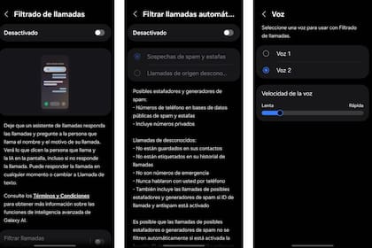 Cómo se configura el contestador inteligente de llamadas de los Galaxy S26