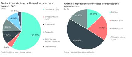 Cómo se dividen las importaciones. Gráfico: Equilibra