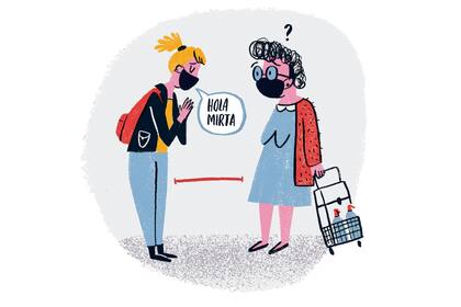 ¿Cómo se saluda en pandemia? ¿El codo es lo "normal"? ¿No estamos muy cerca? ¿Levanto la mano o choco puños?