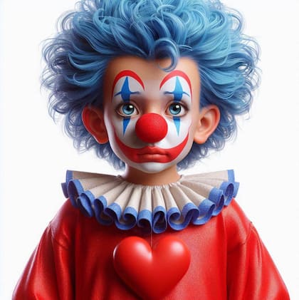 Cómo se vería el payaso Plim Plim según la IA de Copilot