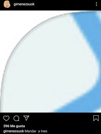 Como si se tratara de un recado, en la publicación de Susana Giménez se podía leer: "Mandar a Inés"