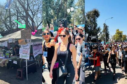 Como todos los años, la modelo realizó la caminata con sus amigos (Foto: Instagram @pampitaoficial)
