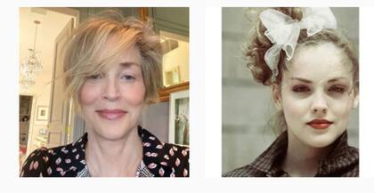 Compartió una foto de sus tiempos como modelo y otra de su nuevo corte de pelo