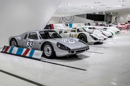 Competición. Uno de los leit motiv del museo Porsche, plagado de autos que marcaron la historia del automovilismo mundial