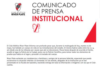 Comunicado de prensa