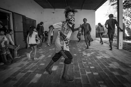 Román (12), el "diablo" del pin pin