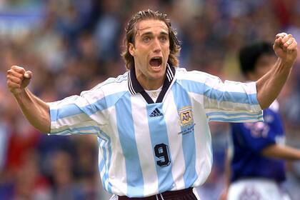 Con 10 tantos en 12 partidos, Gabriel Omar Batistuta es el argentino con más goles en Mundiales