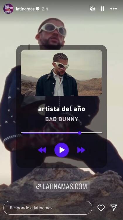 Con 11 nominaciones, Bad Bunny competirá por el premio Artista del Año en  los Latin American Music Awards 2024