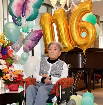 Con 116 años, Tomiko Itooka es la persona más longeva del mundo, según el libro de Récord Guinness