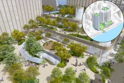 Con 1670 metros cuadrados de césped y 1.9 kilómetros de senderos, esta propuesta busca revitalizar un terreno baldío en Manhattan