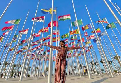 Con 29 años, la brasileña Nataly Castro ya recorrió 180 países