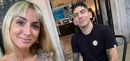 Con Agustina, su amiga desde hace 20 años,