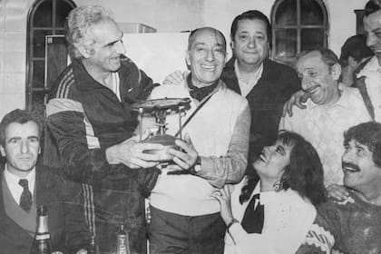 Con Alberto Olmedo, Nancy Herrera, Vicente La Russa y Alfonso Pícaro