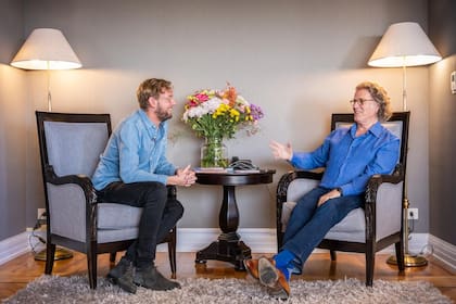 Con André Rieu, cuando el violinista, director de orquesta y compositor neerlandés visitó Buenos Aires.