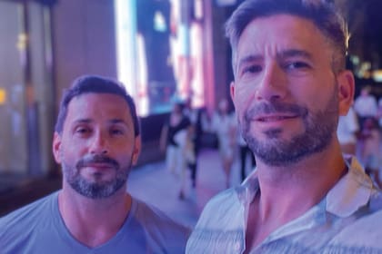 Con Andrés Fabbi, su pareja desde hace siete años.