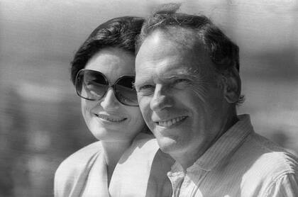 Con Anouk Aimée en el Festival de Cannes de 1986