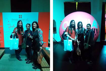 Con colegas, Vero y Jime