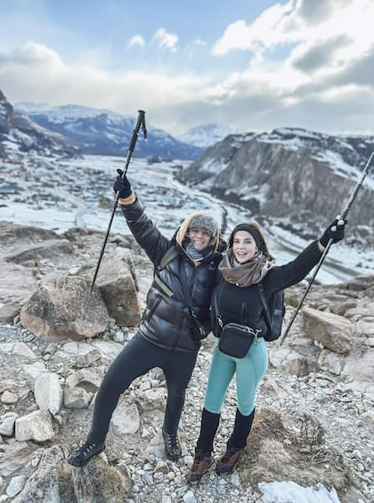 Con Darío Lopilato en
una escapada al Chaltén.