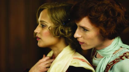 Con Eddie Redmayne en La chica danesa