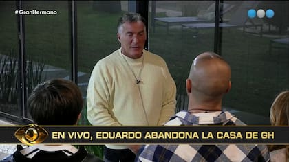 Con el 57,7% de los votos negativos, Eduardo tuvo que abandonar la casa más famosa del país (Captura: Telefe)