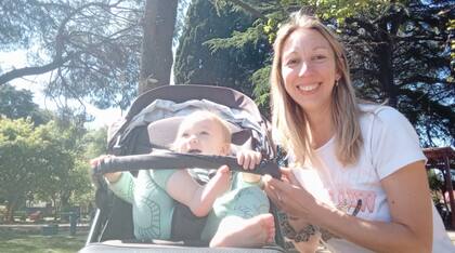 Con el amor de su vida: Benicio.