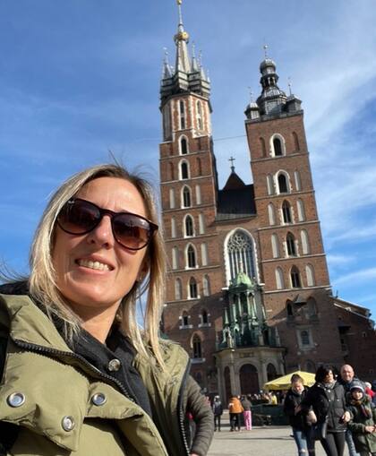 Con el anuncio de la guerra, Luciana optó por alejarse de Polonia por unos días.