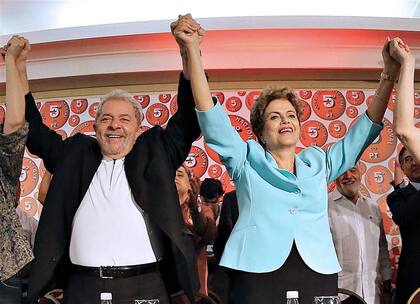 Lula y Dilma, juntos