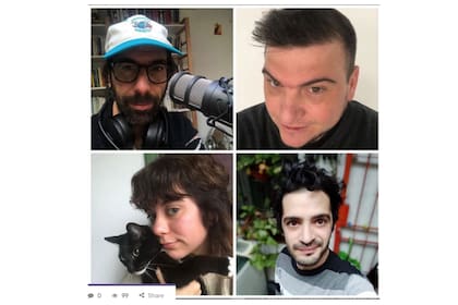 Con el equipo de Sexy Pipol, donde hace sus especiales de cumbia romántica.