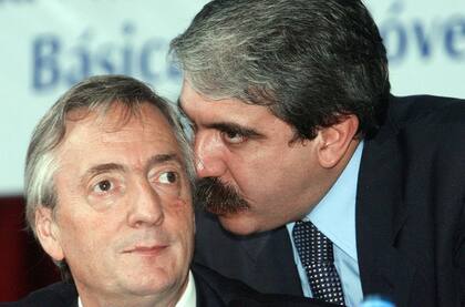 Con el ex presidente Néstor Kirchner