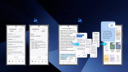 Con el Galaxy S24 es posible pedirle al teléfono que haga un resumen del texto que tenemos en un archivo, o en nuestras notas