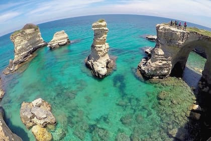 Con el increíble paisaje de la Puglia, en el sur de Italia