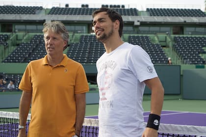 Con el italiano Fognini, su última apuesta.